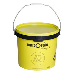 Equipo De Entrenamiento Tennis-Point Balleimer Mit Deckel, Rund - Gelb